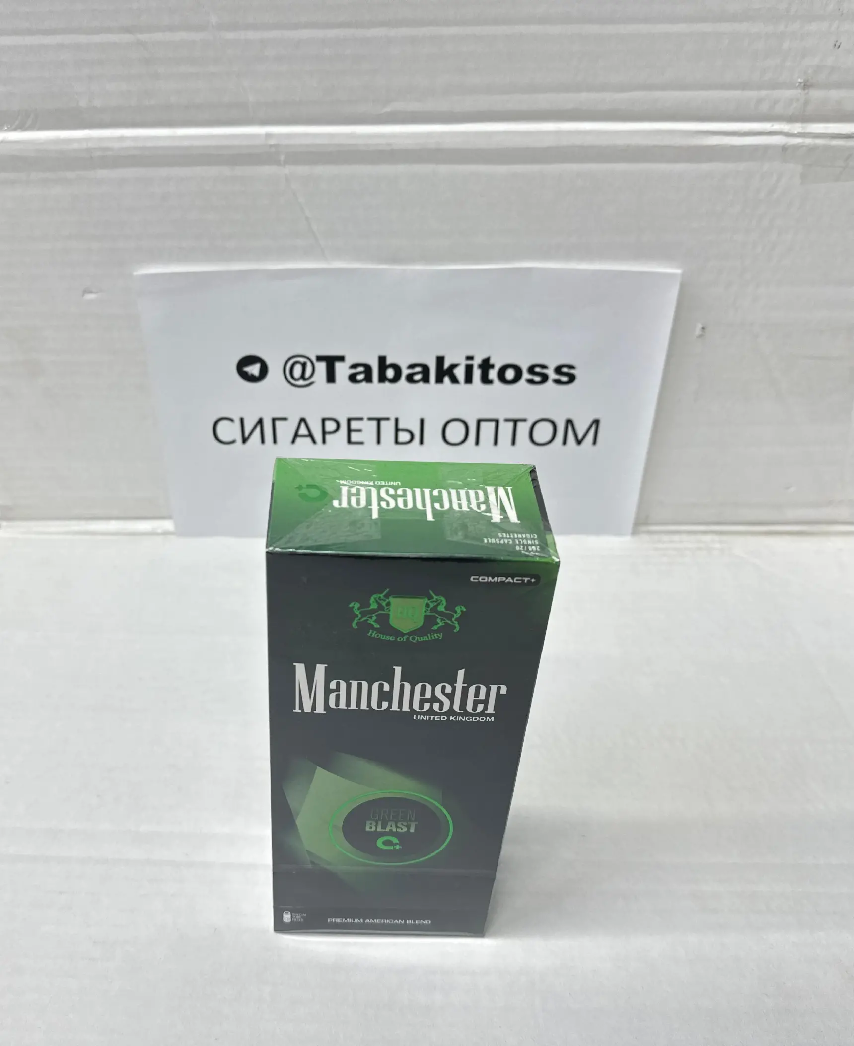Manchester QS Green Blast (Яблоко, Кнопка,Компакт)